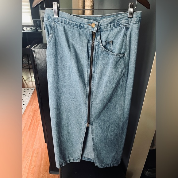 Vintage Denim Skirt - Picture 2 of 6